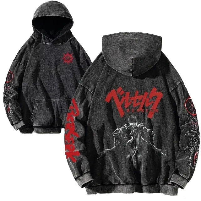 Berserk - Acid Wash Hoodie