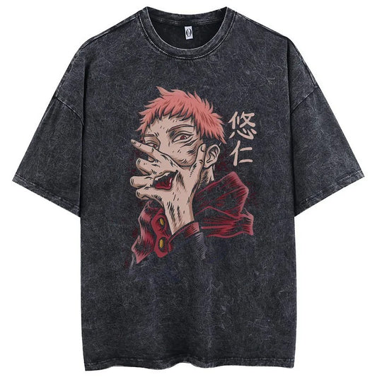 Yuji Itadori - Acid Wash T-shirt