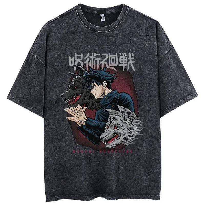 Megumi Fushiguro - Acid Wash T-Shirt